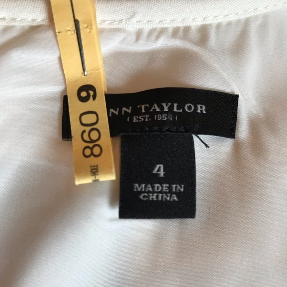 Ann Taylor Ivory Sheath Sequin Dress With Pockets - Picture 7 of 8